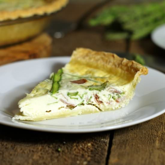 Asparagus Egg White Quiche