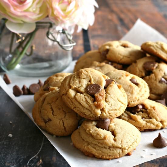 Milk Chocolate Chip Tahini Cookies