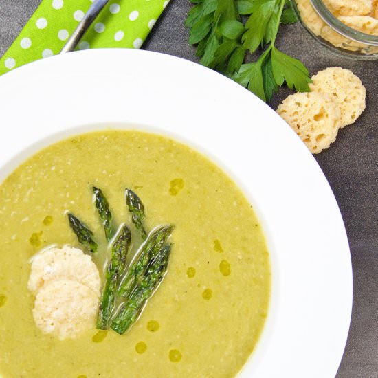 Asparagus Soup Recipe with Wine