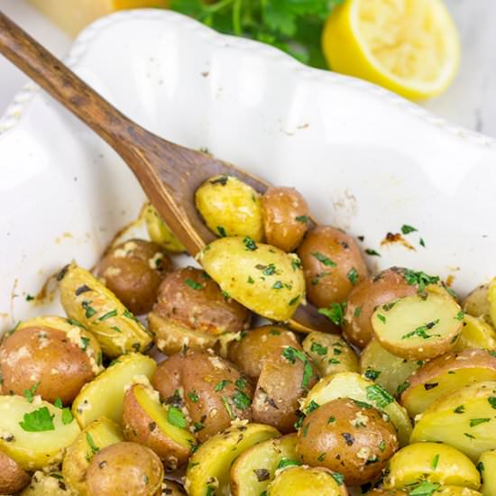 Lemon Parmesan Roasted Potatoes