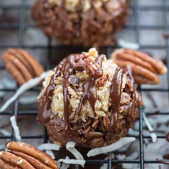 No Bake German Chocolate Cookies