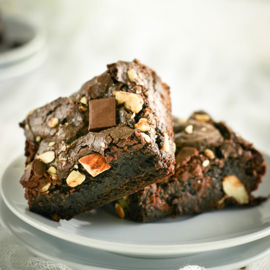Nutty Vegan Brownies