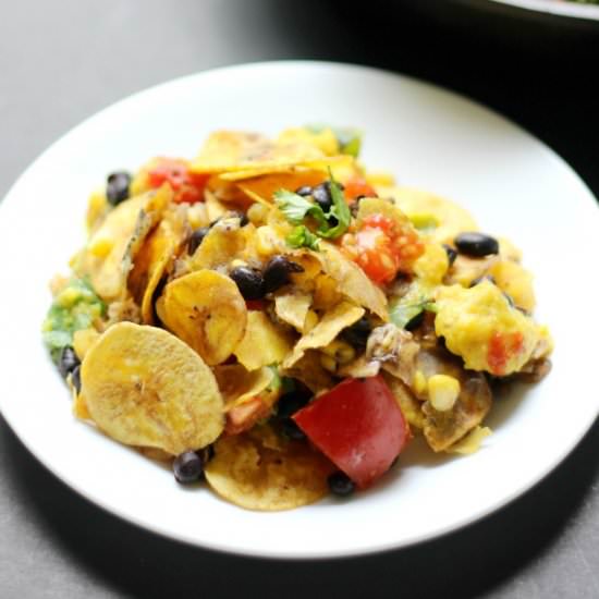 GF/V Skillet Plantain Nachos