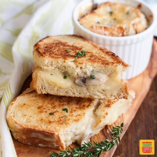 Mushroom Grilled Cheese