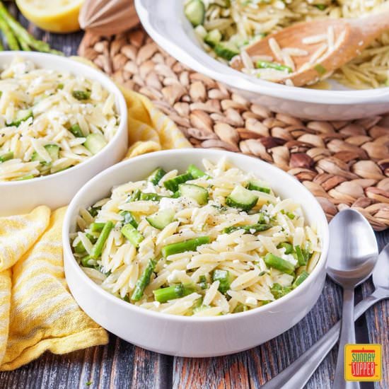 Lemon Orzo Pasta Salad