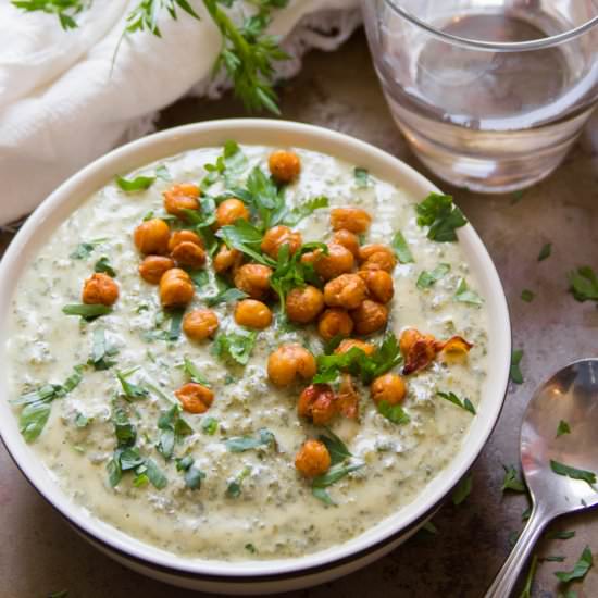 Vegan Creamy Kale Soup