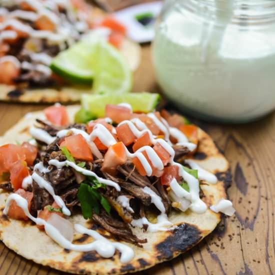 Slow Cooker Barbacoa Tacos