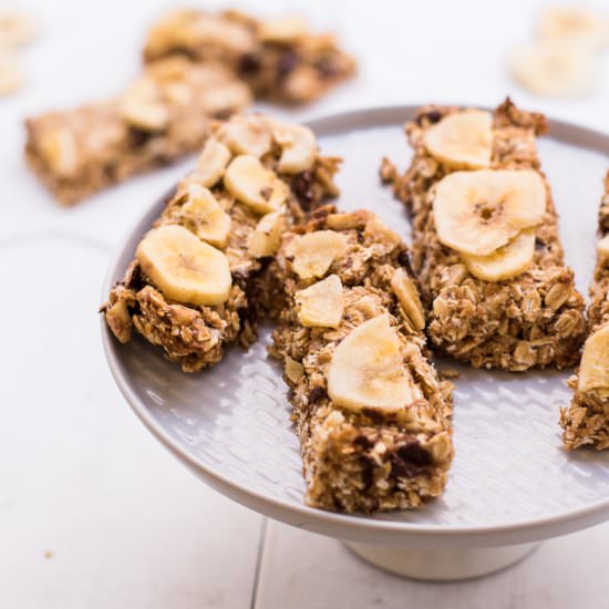 Peanut Butter Banana Chip Bars