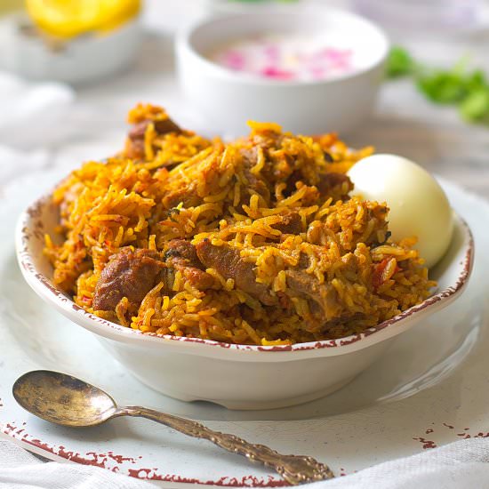 Easy Mutton/Goat Biryani