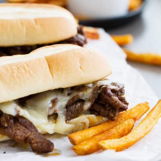 Spicy Cajun Cheesesteak Sandwiches