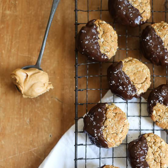 Peanut Butter Oaty Chocolate Cookie
