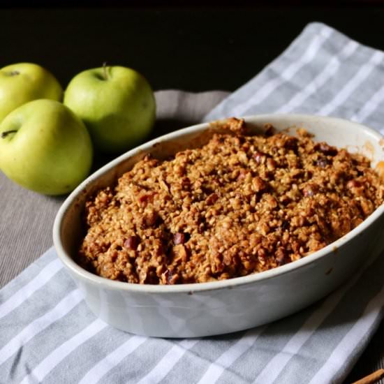 Sweet Potato Apple Crisp (Vegan)