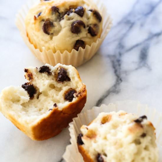Yogurt Chocolate Chip Muffins