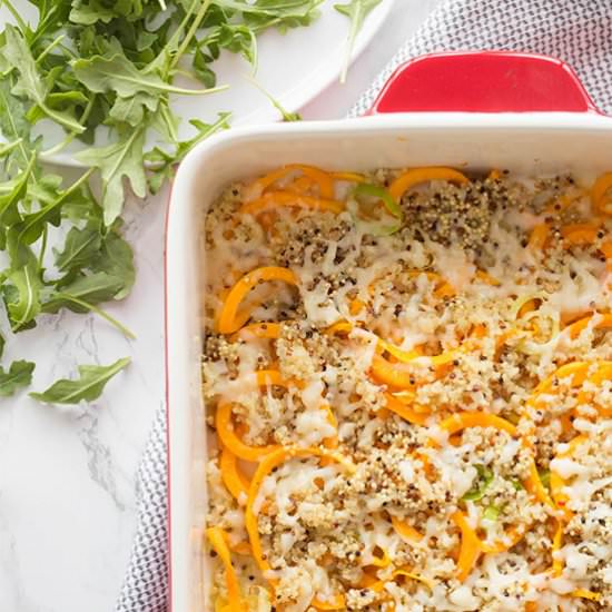Butternut Squash, Leek, and Quinoa Bake