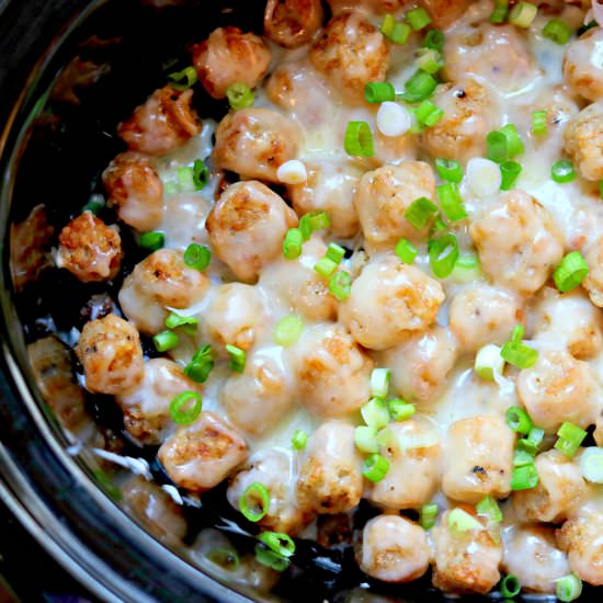 Slow Cooker Tater Tot Casserole
