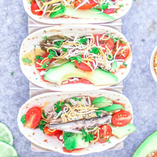 easy fish tacos w jalapeno sardines