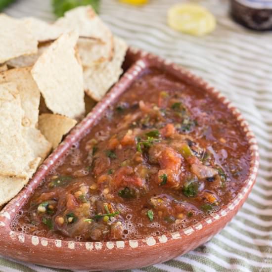 Homemade Mexican Red Tomato Salsa