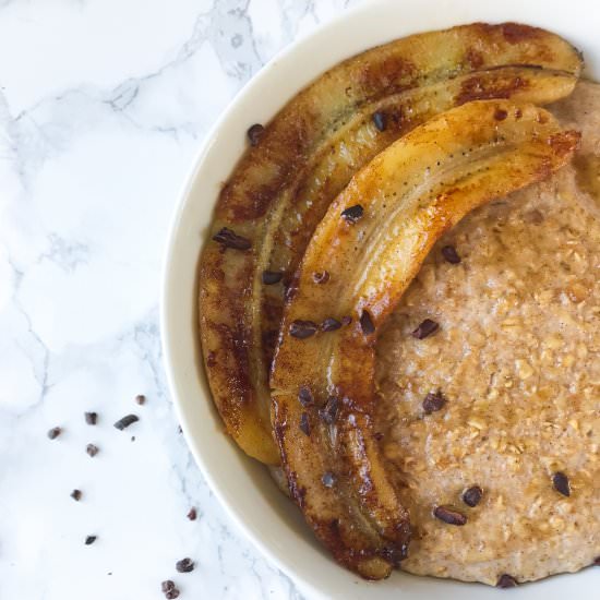 CREAMY CARAMELISED BANANA PORRIDGE