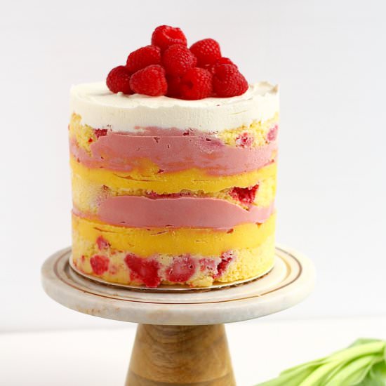 Lemon Raspberry Layer cake