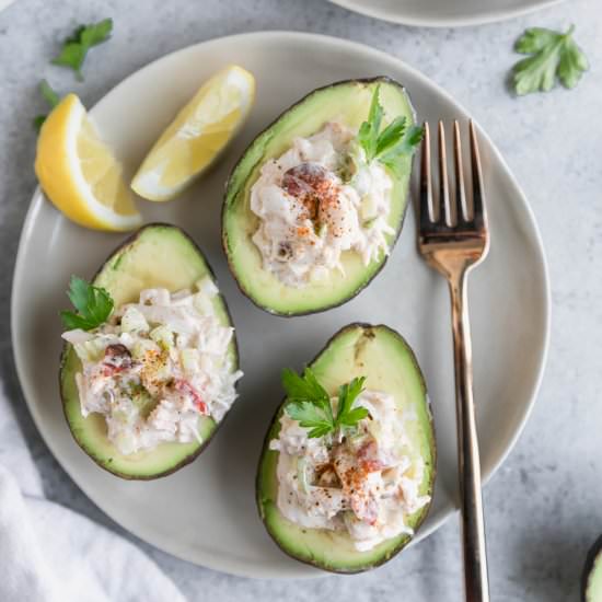 Crab Salad Stuffed Avocados