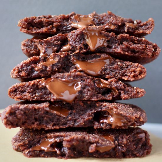 Vegan Double Chocolate Chip Cookies