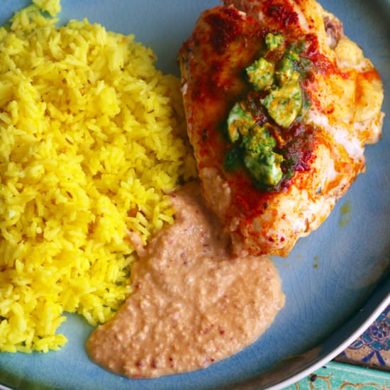 South Indian peanut chutney
