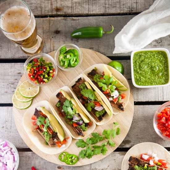 Chimichurri Steak Tacos