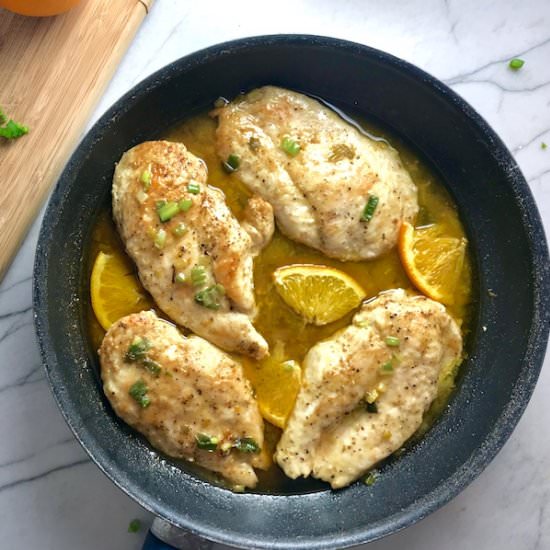 Orange Brown Butter Chicken