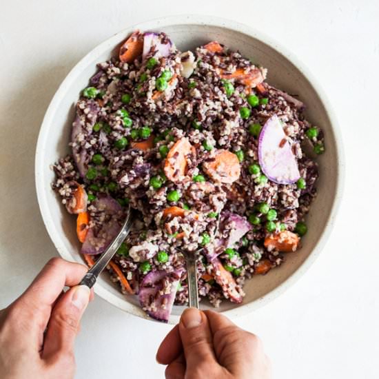 Black Rice & Quinoa Spring Salad