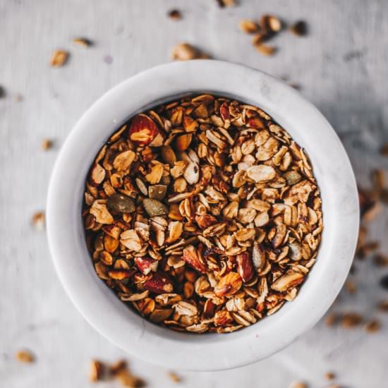 HOMEMADE QUICK STOVETOP GRANOLA