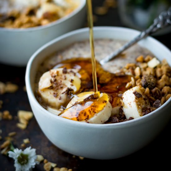 Overnight Banana Breakfast Pudding