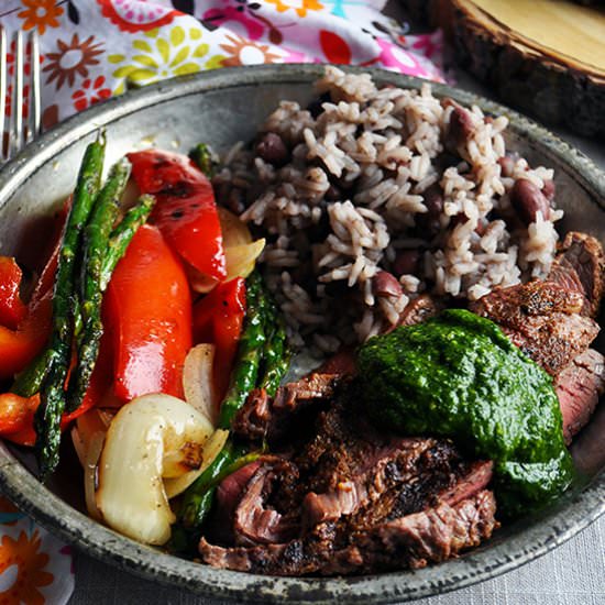 Flank Steak with Chimichurri Sauce