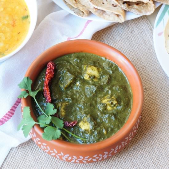 Palak Paneer in Instant Pot