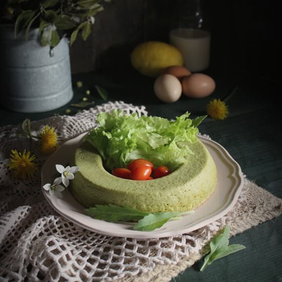Flan of peas