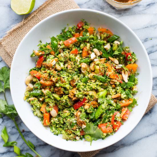 Chopped Thai Broccoli Salad
