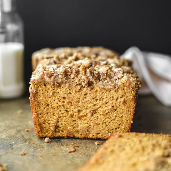 Easy Cinnamon Sweet Potato Quick Bread