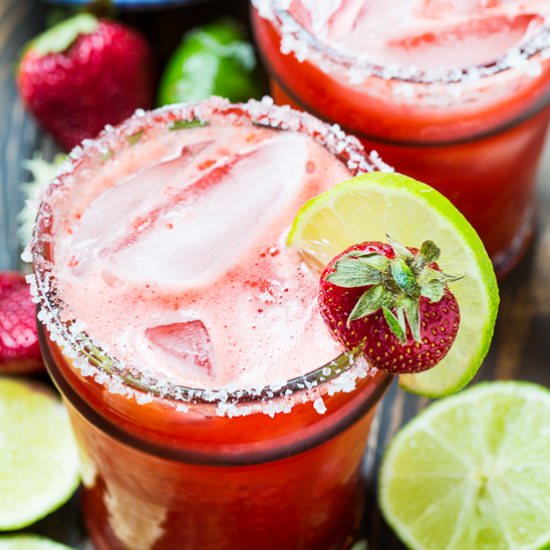Fresh Strawberry Margaritas