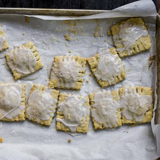 Rhubarb cardamom pop tarts