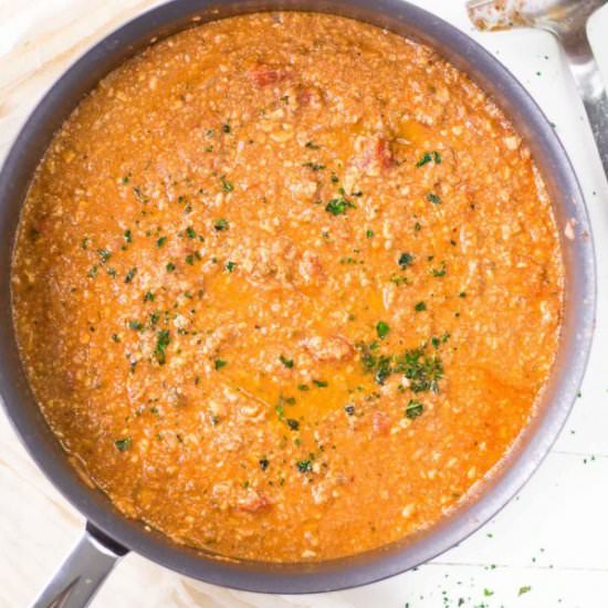 Vegetarian bolognese sauce