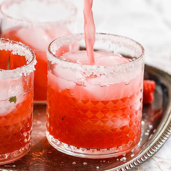 Raspberry Basil Margarita