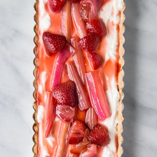 Strawberry Rhubarb Tart