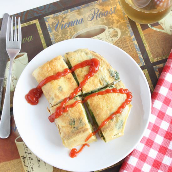 Bread Cheese Omelette
