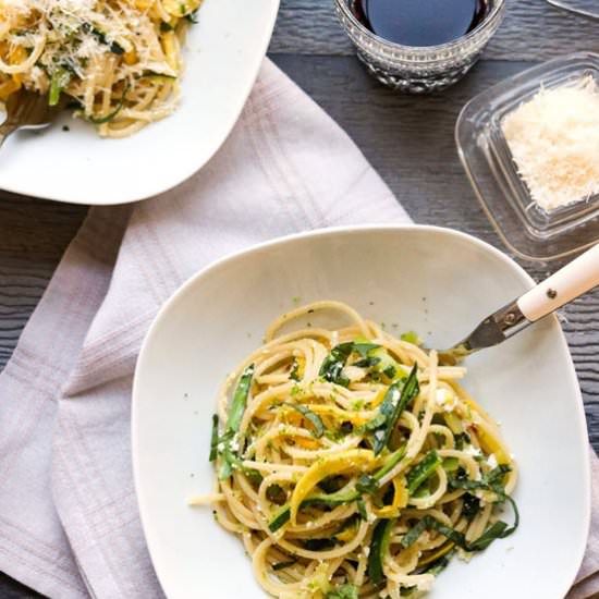 Lime and Ricotta Courgette Pasta