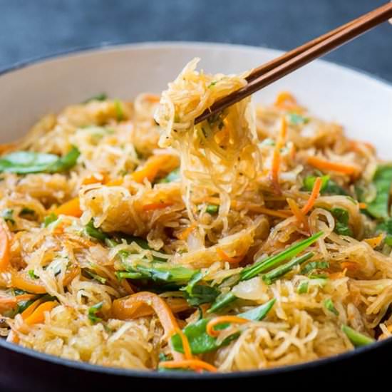 Spaghetti Squash Chow Mein