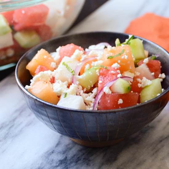 Melon Cucumber & Jicama Salad