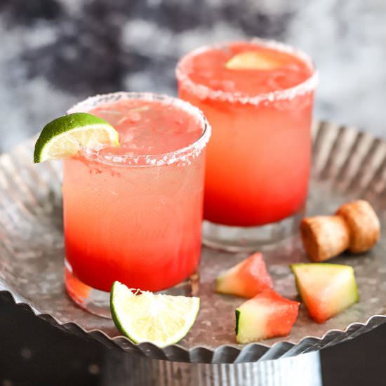 Watermelon Prosecco Margarita