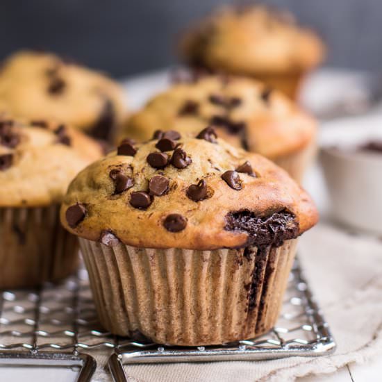Chocolate Chip Banana Muffins