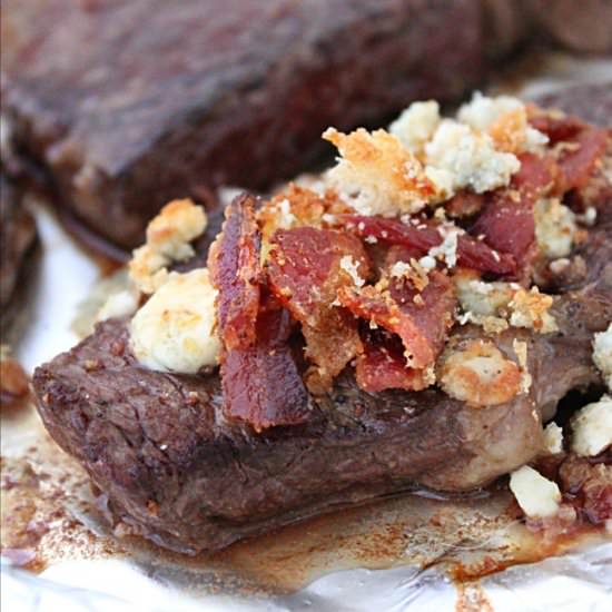 Bleu Cheese and Bacon Sirloin Steak