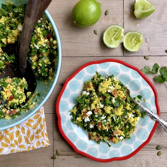 Kale, Cilantro, & Chorizo Tabbouleh