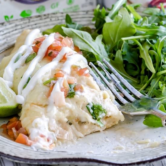 Creamy Shrimp Enchiladas